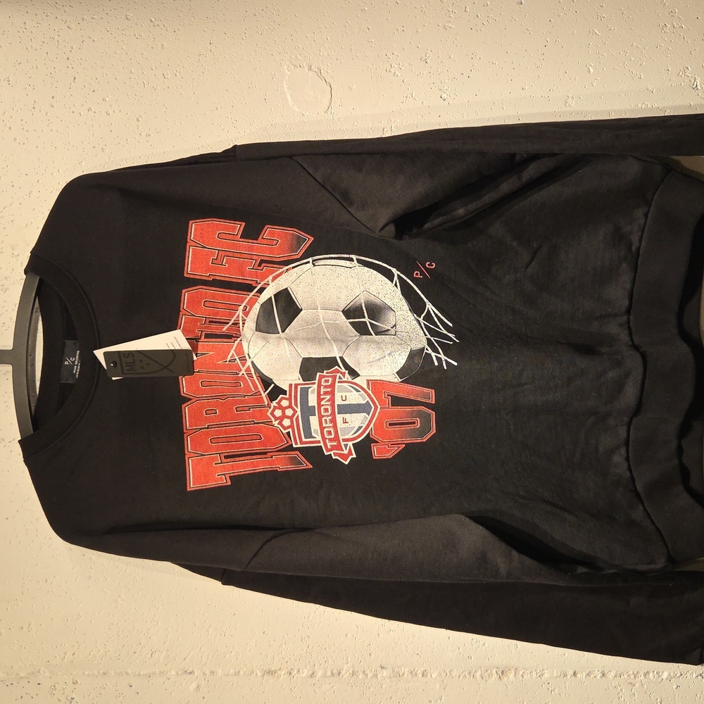 Toronto FC MLS Heavyweight Crewneck Black Sweatshirt (XL)